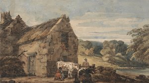 Cottage près de Newcastle, Northumberland - Thomas Girtin